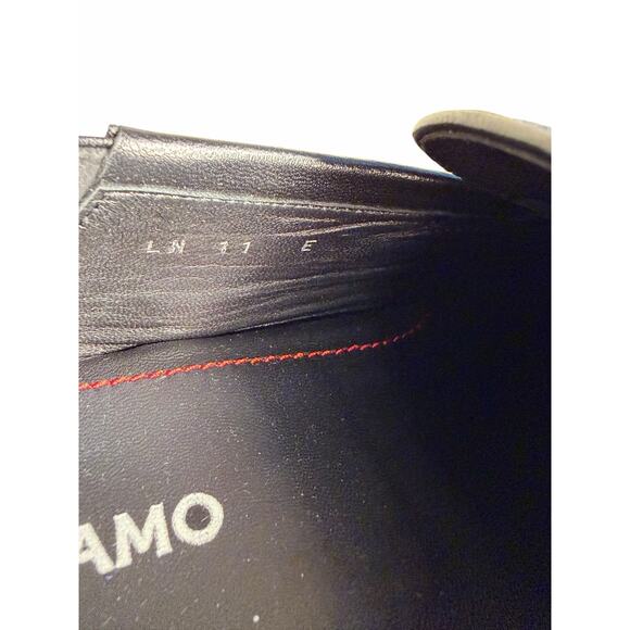 Ferragamo NIB Biarritz Gancini Patterned Loafers in Black Size 11